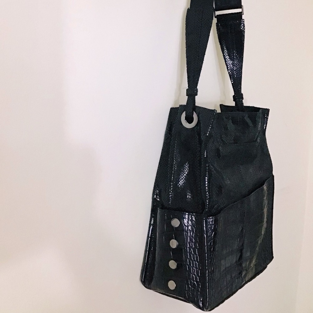 Hammitt Croc Embossed Hobo Tote